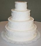 Tort nunta alb