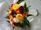 buchet mireasa multicolor