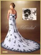rochii de mireasa alb negru venus bridal8496 B