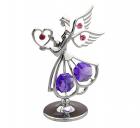 Marturie ingeras cu cristale Swarovski.  CRYSTOCRAFT - Figurine 