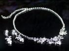 Set medalion si cercei 1 cu cristale Swarovski