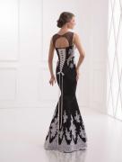 Rochie sirena neagra , saten si dantela  Superba , evenimente speciale, 