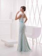 Rochie sirean din dantela fina , eleganta, nasa, domnisoare onoare, 