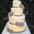 Tort de nunta- Wedding Cake alb Èi gri - Wedding Cake Grigia