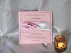 invitatie de nunta COD  i26R trandafir