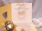 invitatie de nunta COD  i30 auriu deschisa