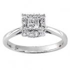 Inel de logodna - 14-kt White Gold 1/2-ct TW Diamond