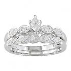 Set inele de logodna, din aur de 14 Kt, diamante1/3    Pret: $523.59 